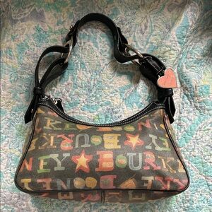 Dooney & Bourke Y2K Vintage Graffiti Doodle Crayon shoulder bag